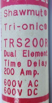 Gould Shawmut TRS200R TRI-IONIC 600 V 200 A RK5 Current-Limiting Time-Delay Fuse