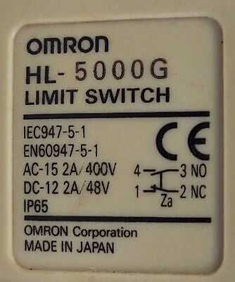 Omron HL-5000G Rotary Gear Limit Switch w/ Nylon Roller