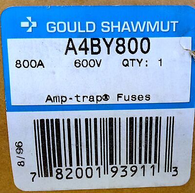 Gould Shawmut A4BY800 600 V 800 A 4-Second Class L Delay Time-Delay Fuse