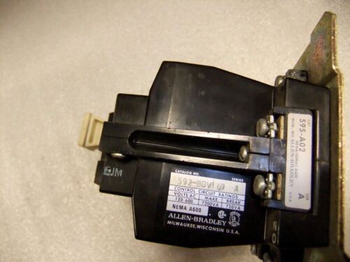 Allen-Bradley 592-BOV169 NEMA Eutectic Alloy O/l Relay Man. Reset