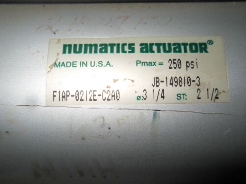 Numatics Actuator F1AP-0212E-C2A0 Bore Stroke