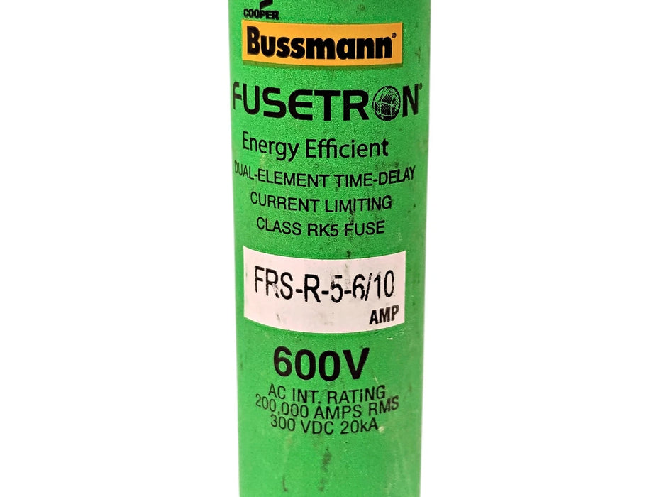 Bussmann FRS-R-5-6/10 600 V AC 5.6 A Class RK5 Current-Limiting Time-Delay Fuse