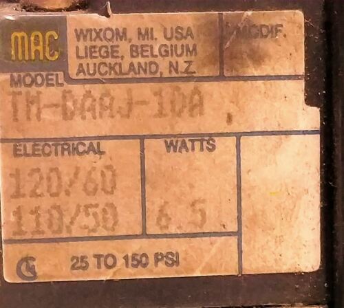 MAC Valves 82A-BC-CAA-TM-DAAP-1DA Solenoid Valve