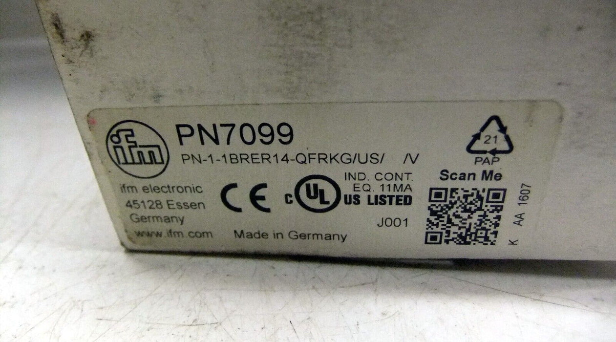 IFM EfectorPN-1-1BRER14-QFRKG/US/ /V-PN7099 Pressure Sensor Transducer