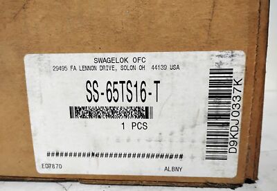 Swagelok SS-65TS16-T 1 in 2200 PSIG Stainless Steel Ball Valve Assembly