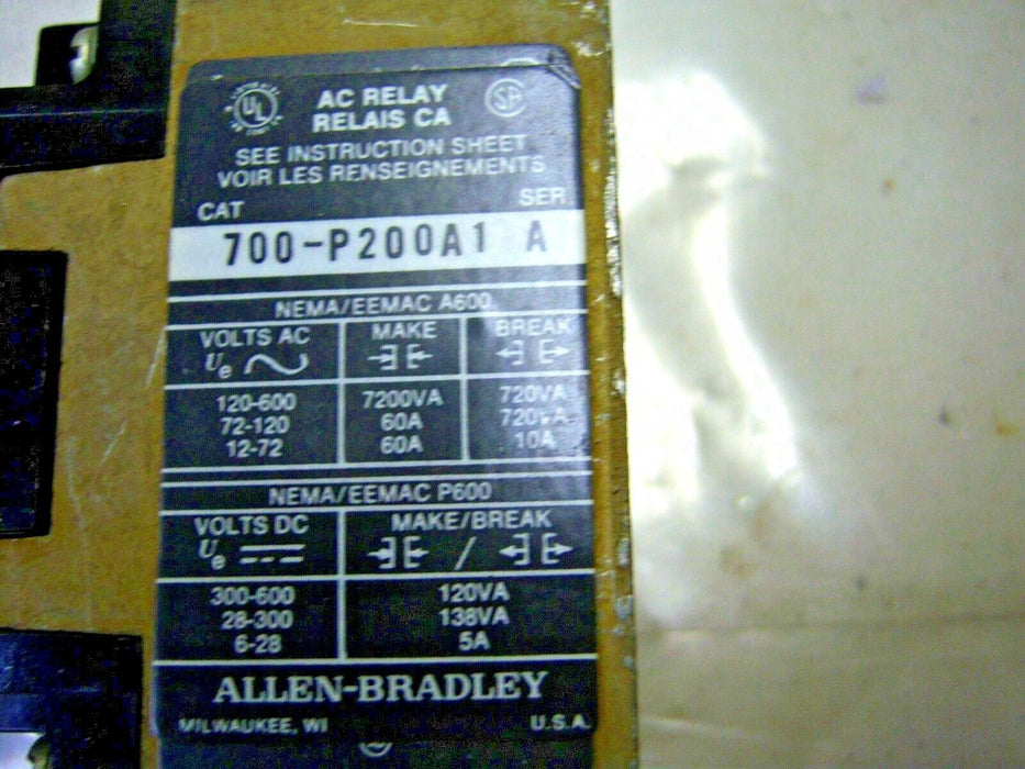 Allen-Bradley Timing Relay 700-PT + 700-P200A1