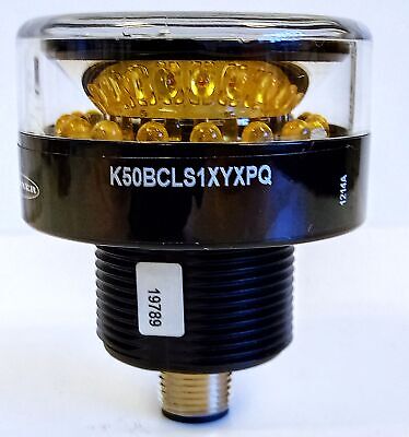 Banner Engineering K50BCLS1XYXPQ EZ-LIGHT 12-30 V DC Yellow Strobing LED Beacon