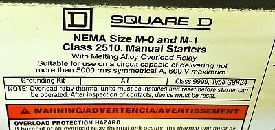 Square D 2510-MBG2 575 V AC 3-Phase NEMA Size M-0 Manual Starter