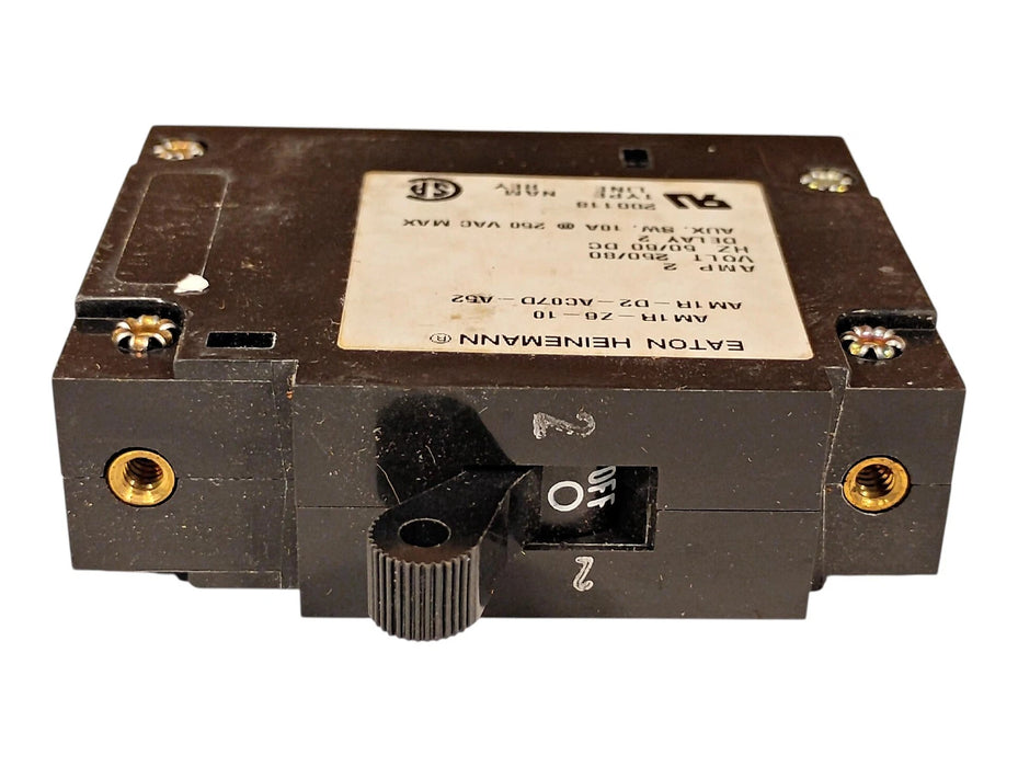 Eaton AM1R-D2-AC07D-A52 AM1R-Z6-10 250VAC/80VDC 2 A 1-Pole Circuit Breaker
