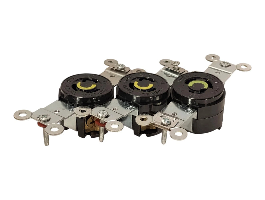 Hubbell HBL4710 125V 15A L5-15R 2 Pole 3 Wire Grounding Twist-Lock Receptacle