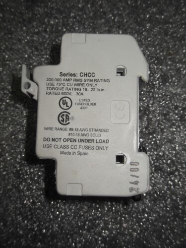 Bussmann CHCC2D Fuse Holder W/ ATDR10 Fuses