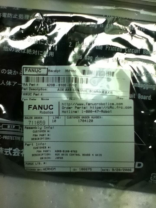FANUC A20B-8100-0762-03A CONTROL BOARD