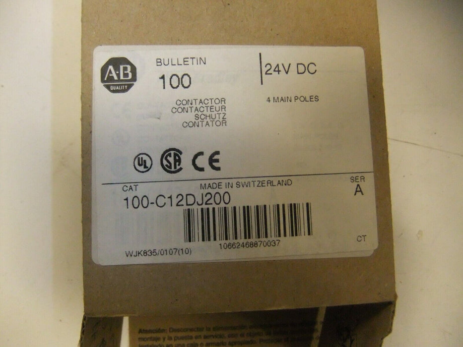Allen-Bradley Contactor 24V 100-C12DJ200