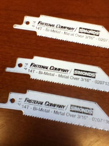 LOT OF 7 FASTENAL COMPANY 14T BLADES