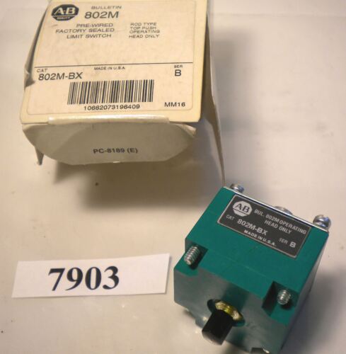 Allen-Bradley Operating Head / Limit Switch 802M-BX Rod Type Top Push