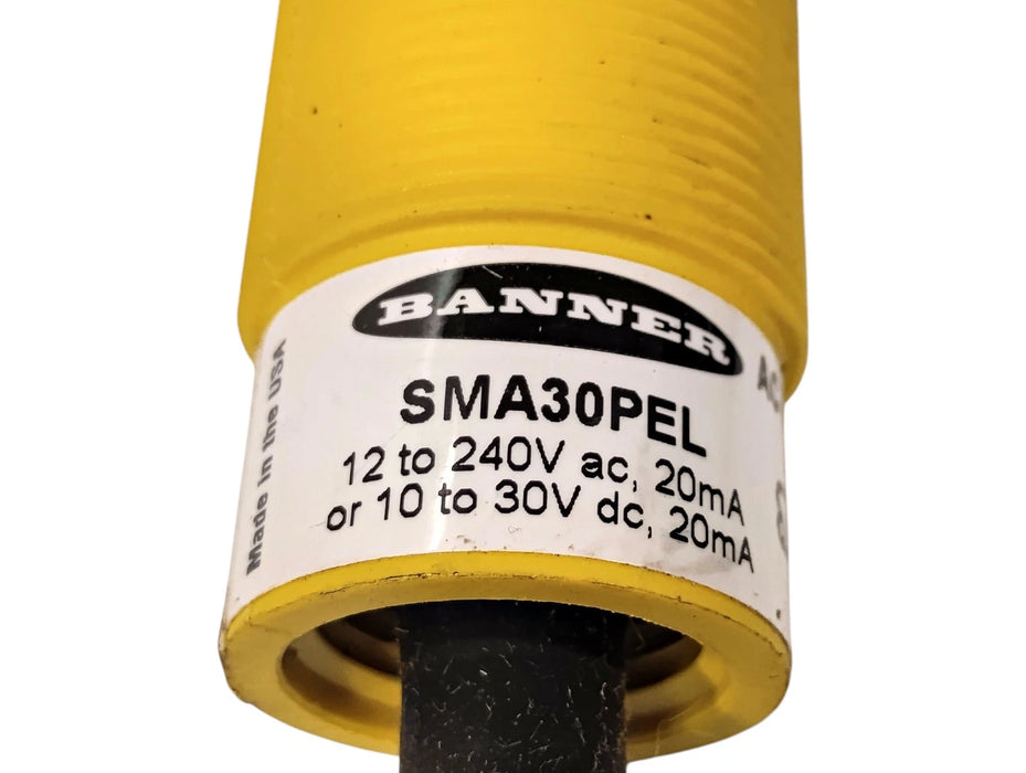 Banner Engineering SMA30PEL 10-30VDC/12-240VAC LED Infrared Proximity Sensor