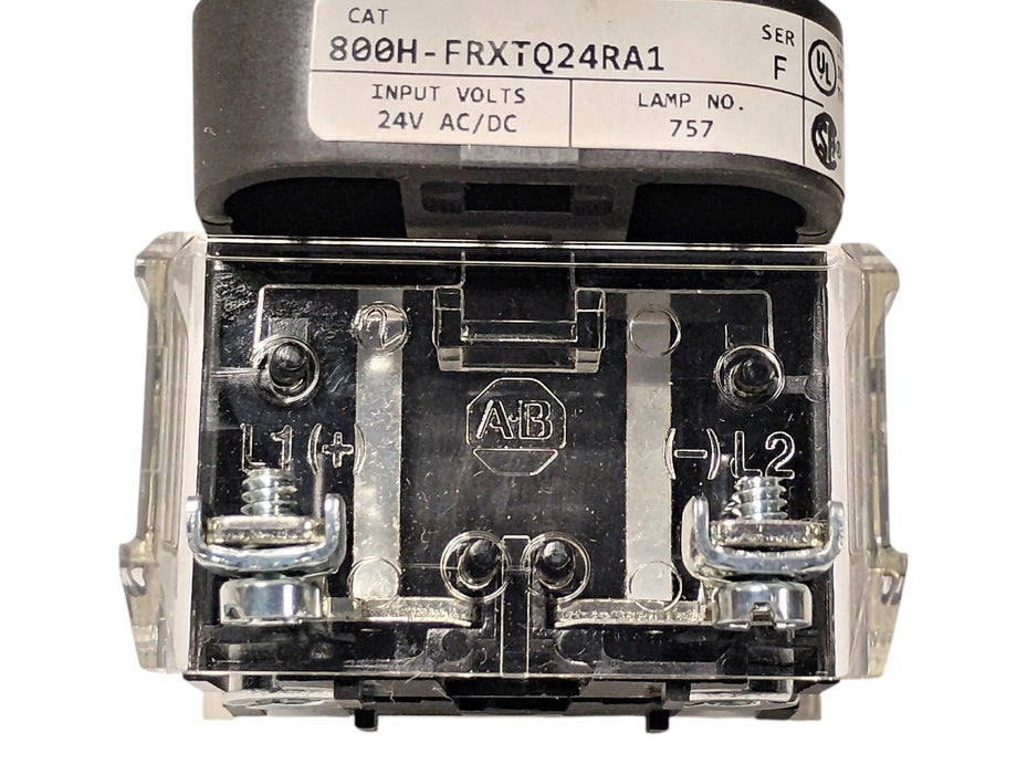 Allen-Bradley 800H-FRXTQ24RA1 Ser F Full Voltage 10 A Illuminated Red Pushbutton