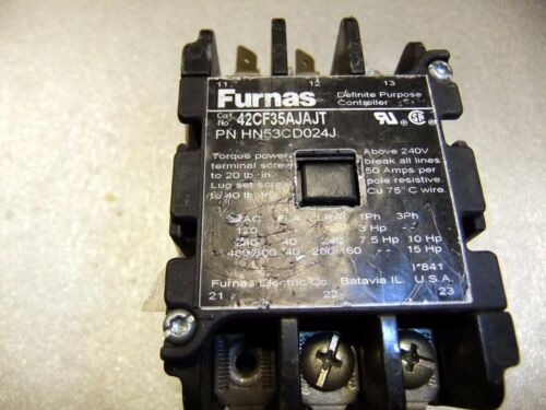 Furnas Contactor 42CF35AJAJT 40A 3P 24VDC