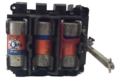 Square D 9421-ND3 Ser A 3PH 60A 600VAC 250VDC Disconnect Switch w/ AJT60 Fuses