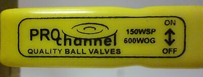 Pro Channel 000PCV038T Brass Ball Valve w/ Brass Nut and Shaft & Silicon O-ring
