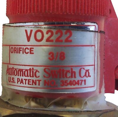 ASCO VO222 V0222 002 3/8 in Flow Control Valve
