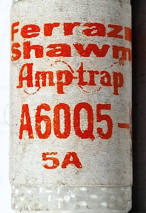 Ferraz Shawmut A60Q5-2 600 V AC/DC 5 A Current-Limiting Very Fast-Acting Fuses