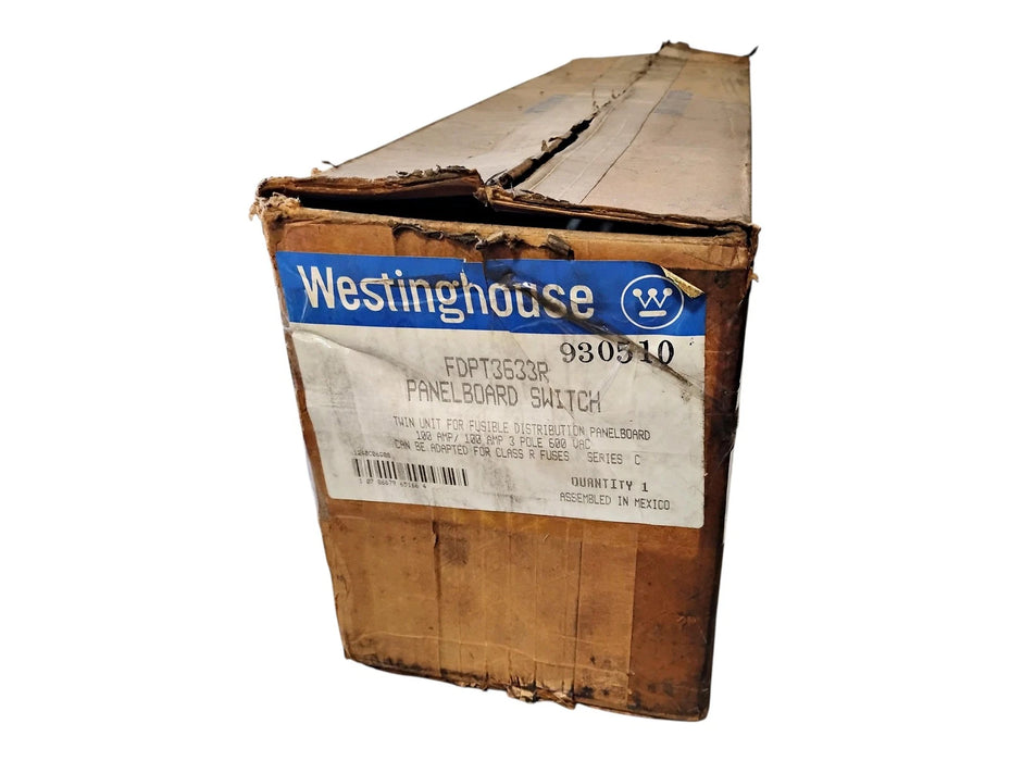Westinghouse FDPT3633R 100 A 3 P 600 V Dual/Twin Unit Fusible Panelboard Switch