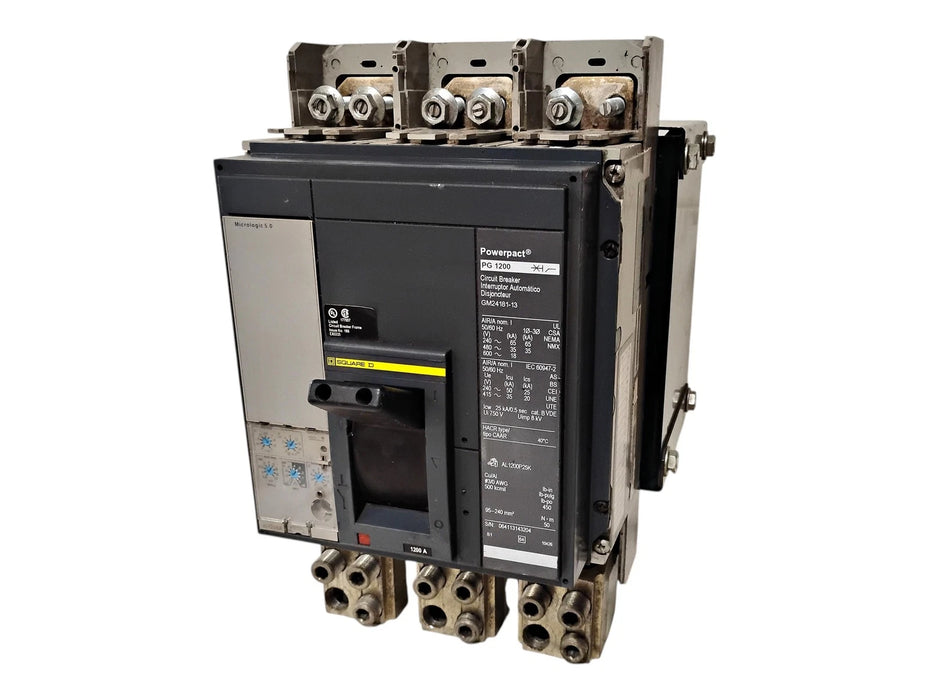 Square D GM24181-13 PGP36120CU33A 1200 A 3 P Powerpact PG 1200 Circuit Breaker