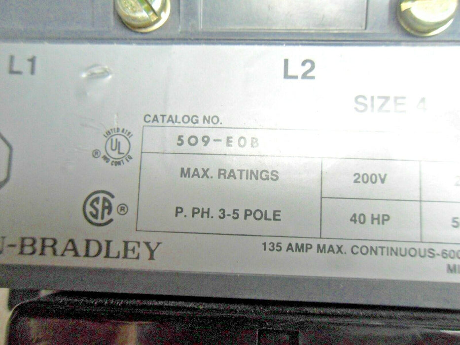 Allen-Bradley 509-EOB Starter