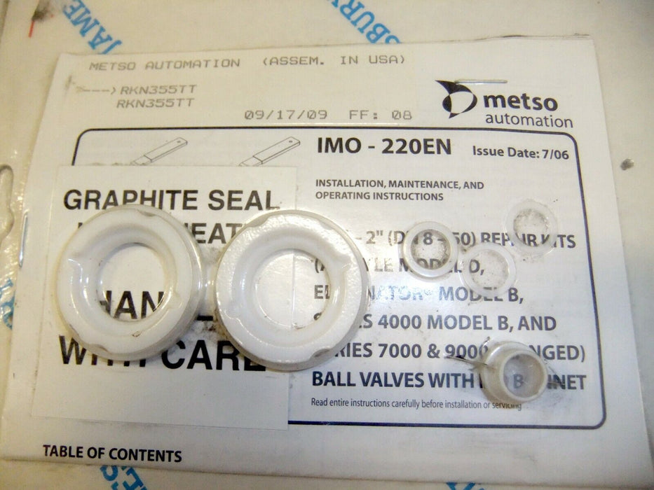 Jamesbury Valve Repair Kit RKN355TT