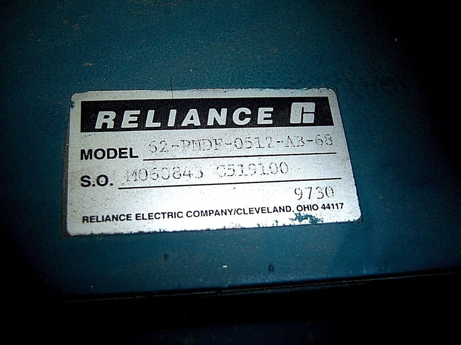 Reliance Elec. Motor 02KL502162-VZ 30HP 3500RPM 432V 62-PNDF-0512-A3-68