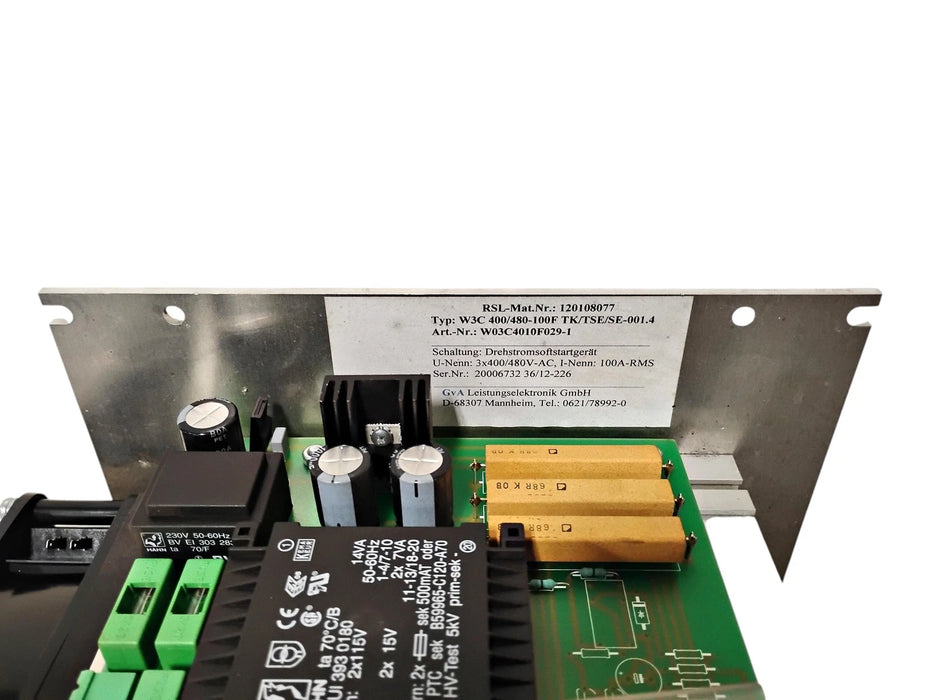 GvA Leistungselektronik W3C 400/480-100F TK/TSE/SE-001.4 Soft Starter