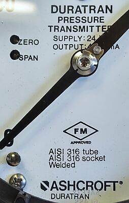 Ashcroft 45-2279-04L-100 Sealed Pressure Transmitter with 316 SS Tube and Socket