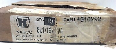 Kasco A60TBF 8 x 1/16 x 3/4 Cut Off Wheel Metal Blades - Box of 7 - 910292