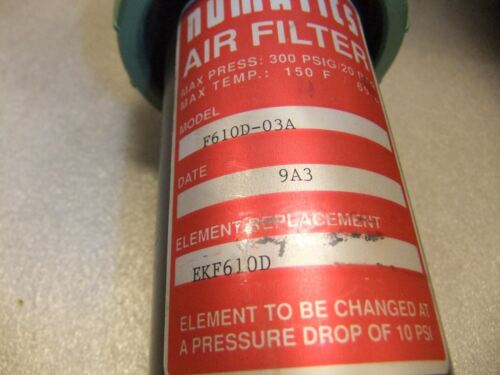 Numatics F610D-03A Air Filter 3/8