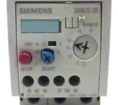 Siemens 3RB1036-1UB0 Overload Relay 13-50 A For Mounting on Contactor