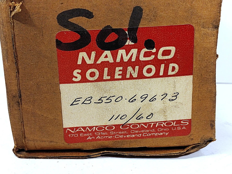 NAMCO EB550-69673 110 V AC Push-Type Linear Solenoid