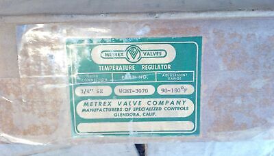 Metrex Valve WCMT-3070 3/4" SE 90¬∞-180¬∞ F 150 PSI Water Temperature Regulator