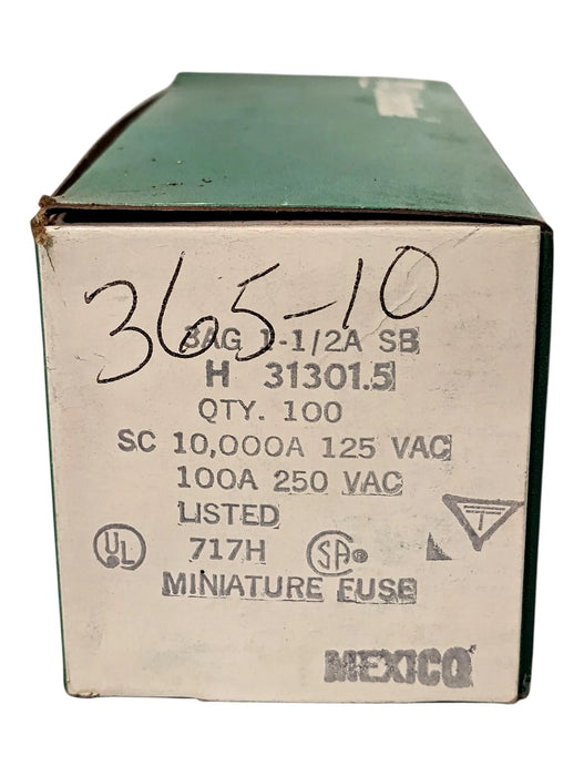Littelfuse 3AG112A313 H3130 1.5A 250 V AC 1.5 A Time-Delay Fuse