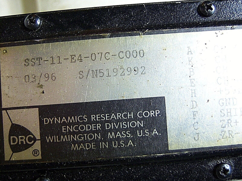 Dynamics Research Encoder SST-11-E4-07C-C000