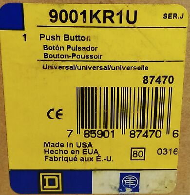 Square D 9001KR1U Push Button Operator for Pushbutton Switch w/ Multicolor Caps