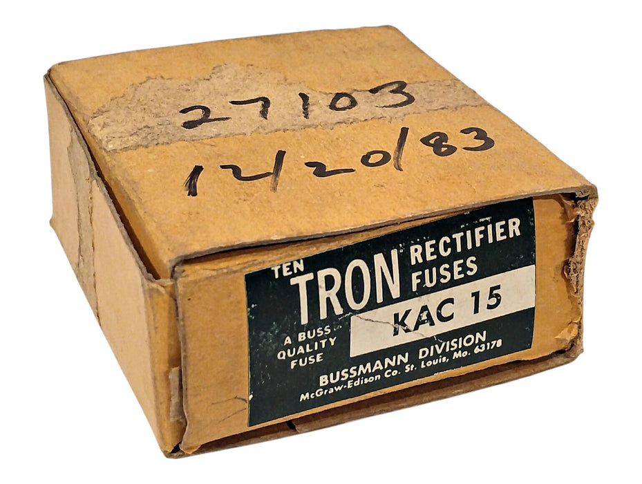 Bussmann KAC-15 600 VAC 15 A Current-Limiting Fast-Acting Rectifier Fuses