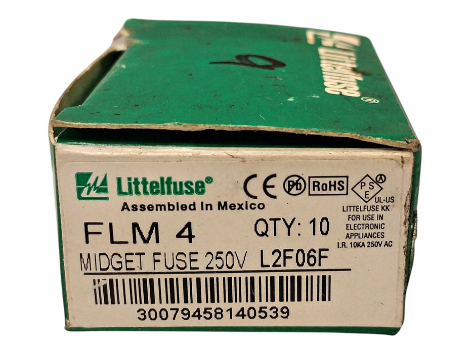 Littelfuse FLM4 250VAC/125VDC 4 A Time-Delay Supplementary Fuses