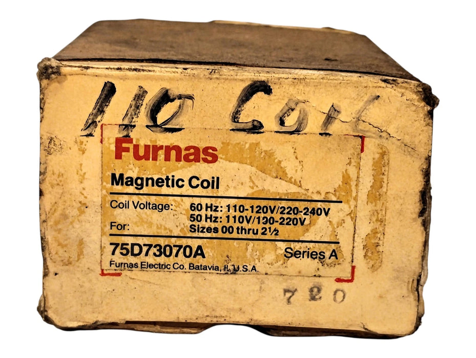 Furnas 75D73070A 110-120/220-240 V AC Magnetic Coil for NEMA 00-2-1/2 Contactors