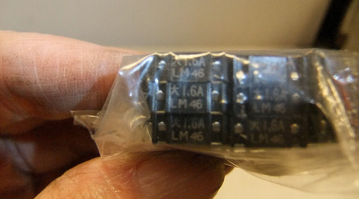 Lot of 10 Mitsubishi Fuse K07ELM160000 1.6A Fuses LM46