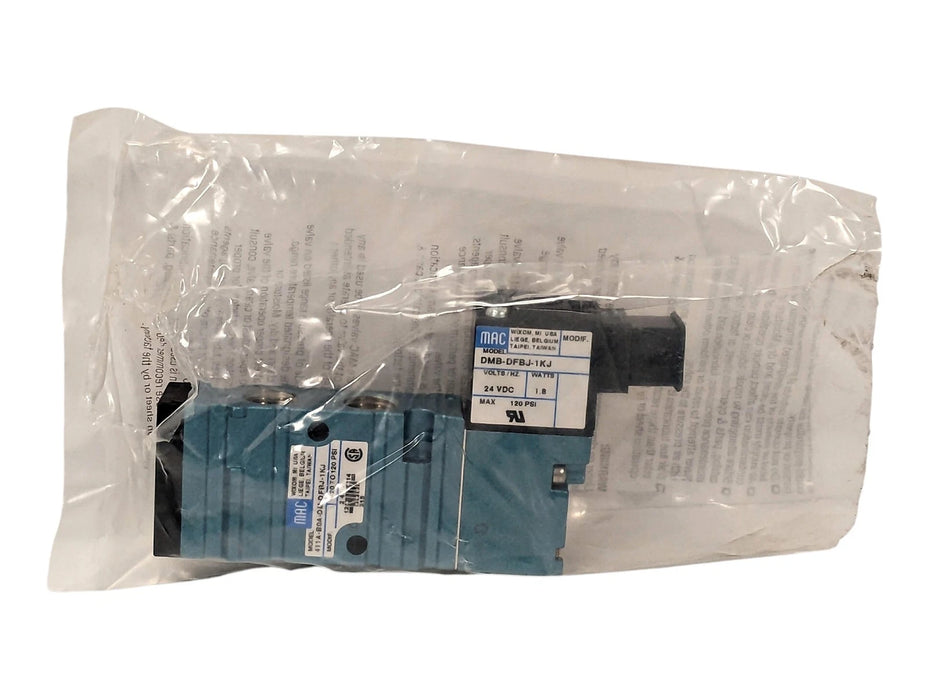 MAC Valves 411A-BOA-DM-DFBJ-1KJ 20-120 psi Solenoid Valve w/ 24 V DC Coil