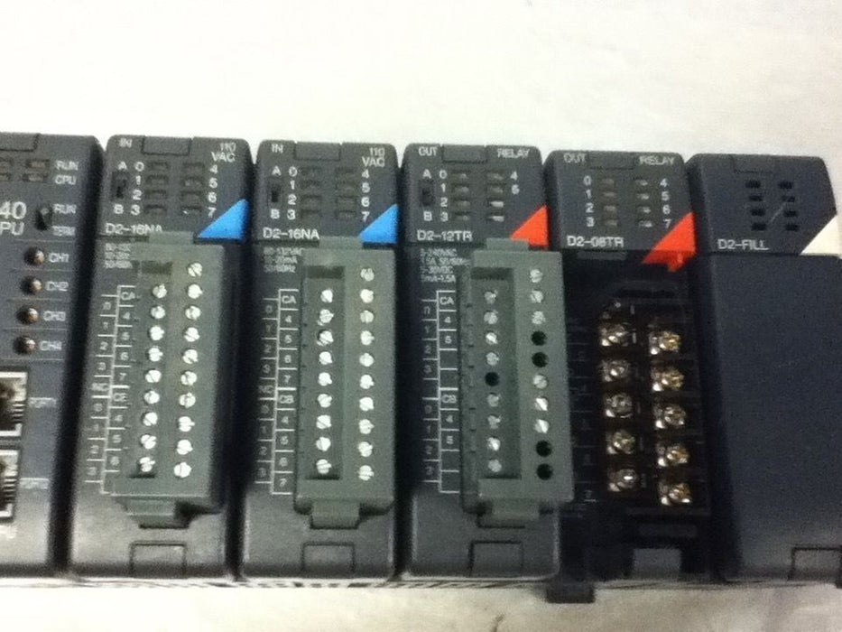 Automation Direct D2-06B-1 Slot Base with Modules