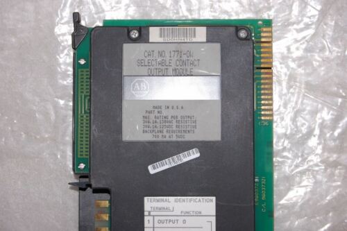 Allen-Bradley SELECTABLE CONTACT OUTPUT MODULE 1771-OWC