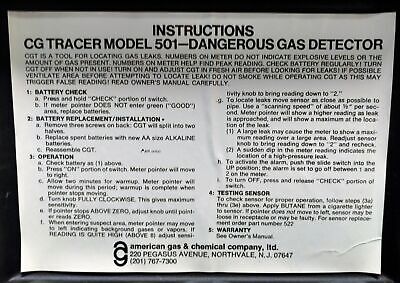 Leak-tec CGT-501 / AK Combustible Gas Leak Detector