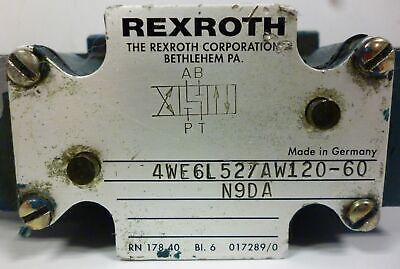 Rexroth 4WE6L527AW120-60 Hydraulic Solenoid Valve